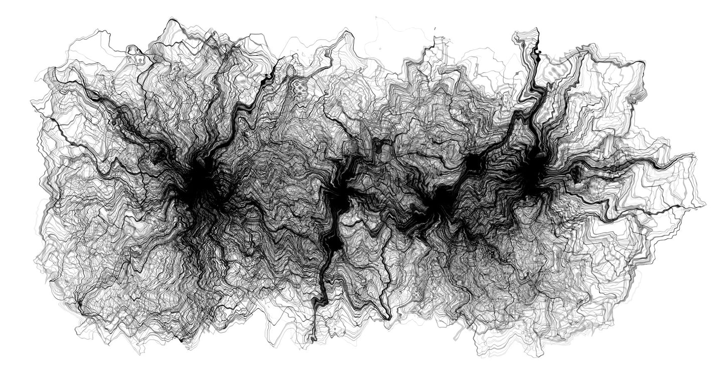 Series of distorted circles 3- Image5 (50x25cm)