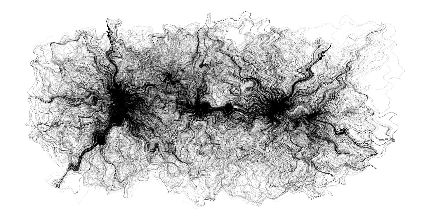 Series of distorted circles 3- Image8 (50x25cm)